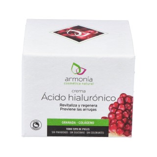 Crema Acido Hialurónico con granada y colágeno 50ml. Armonia
