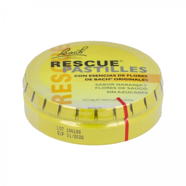 Rescue pastillas naranja sauco 50grs. FLORES BACH