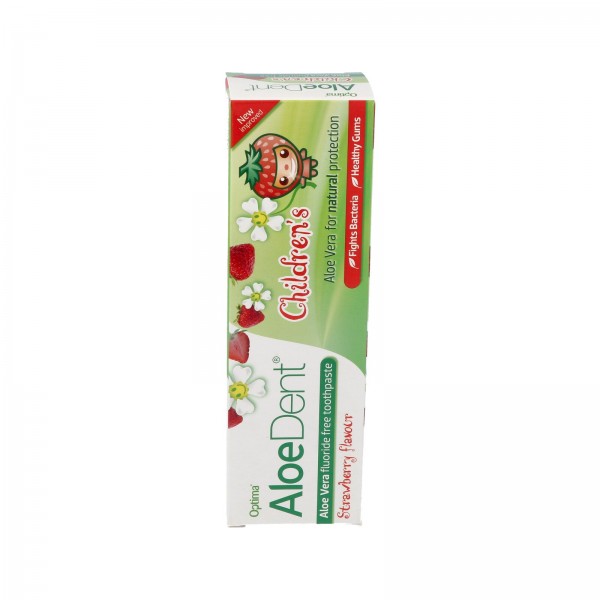 Dentífrico Aloe Vera sin flúor (fresa) niños 50ml.