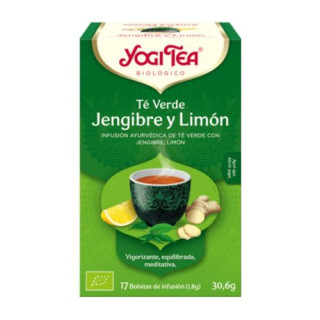Yogi Tea Te verde Jengibre y Limón 17 filtros