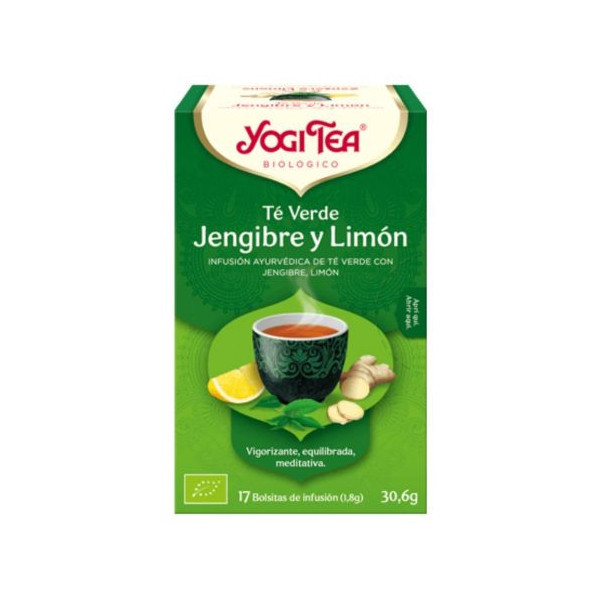 Yogi Tea Te verde Jengibre y Limón 17 filtros