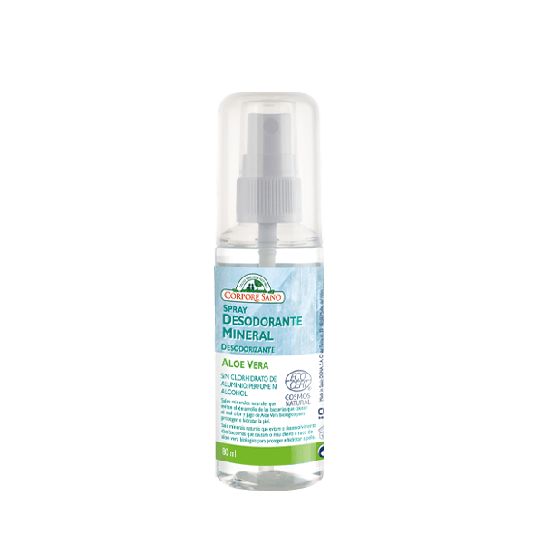 Desodorante mineral aloe vera líquido 80ml Corpore Sano