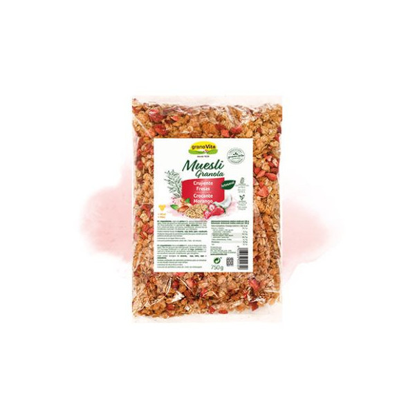 Muesli crujiente fresa 750gr Granovita
