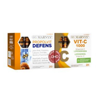 Pack Propolvit Defens + Vit c 1000 viales Marnys